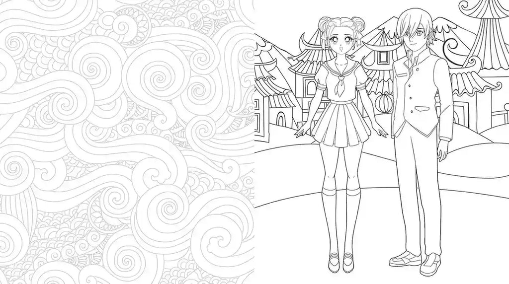 Manga & Chibis Coloring Book