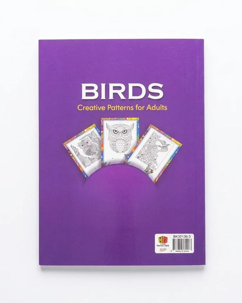 Birds - Creative Patterns for Adults Coloring Book