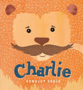 Book cover of 'Charlie' with a lion illustration and text
