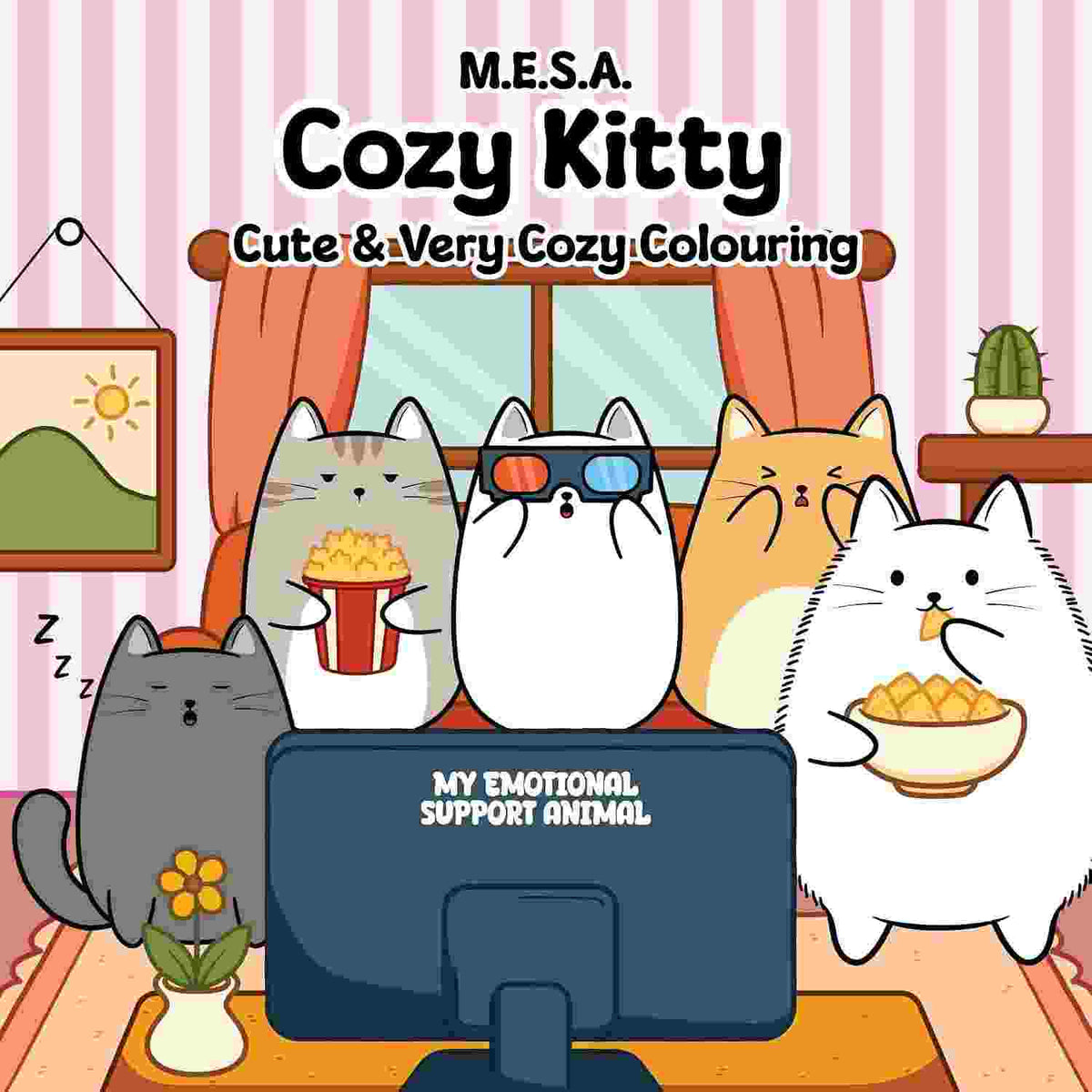 Cozy Kitty - Cute & Very Cozy Colouring
