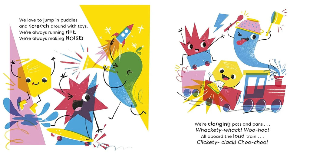 
Crash! Bang! Wallop!: Three noisy friends are making a riot