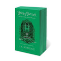 Green book cover of 'Harry Potter and the Order of the Phoenix' with Slytherin emblem