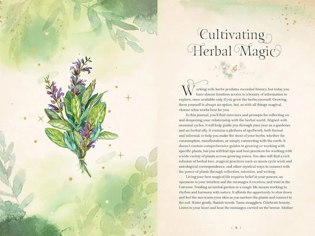 Herbal Magic Journal - Spells, Rituals, and Writing Prompts