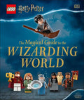Book cover of 'The Magical Guide to the Wizarding World' featuring LEGO Harry Potter characters and the LEGO logo.