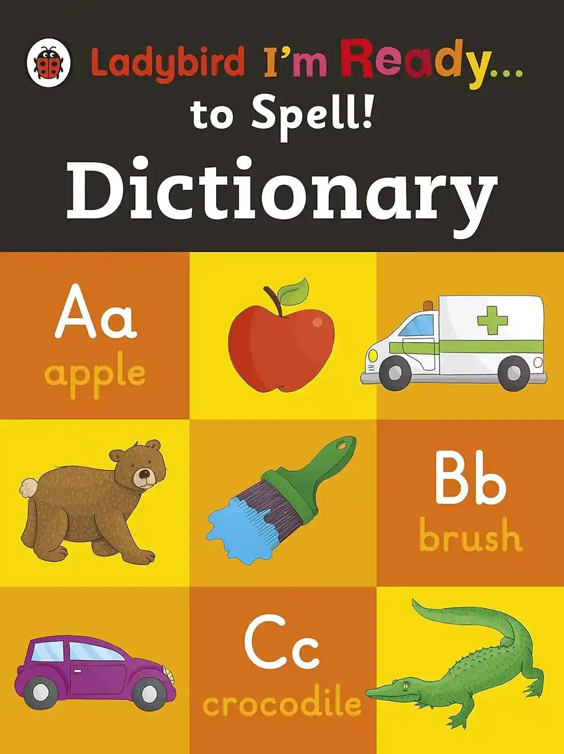 Children's dictionary book with colorful illustrations and text, featuring the brand 'Ladybird'.