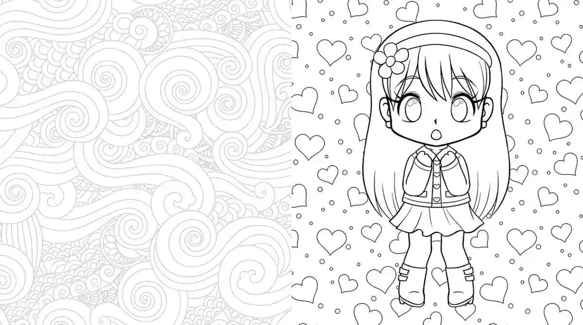 Manga Chibis Coloring Book