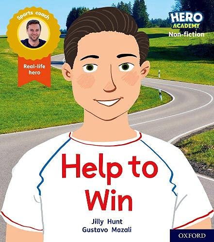 Book cover of 'Help to Win' with a cartoon character and road background