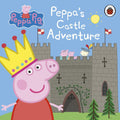 Book cover of 'Peppa's Castle Adventure' featuring Peppa Pig in front of a castle.