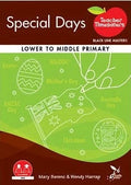 Book cover of 'Special Days' by Teacher Timeless with illustrations and text on a green and brown background.