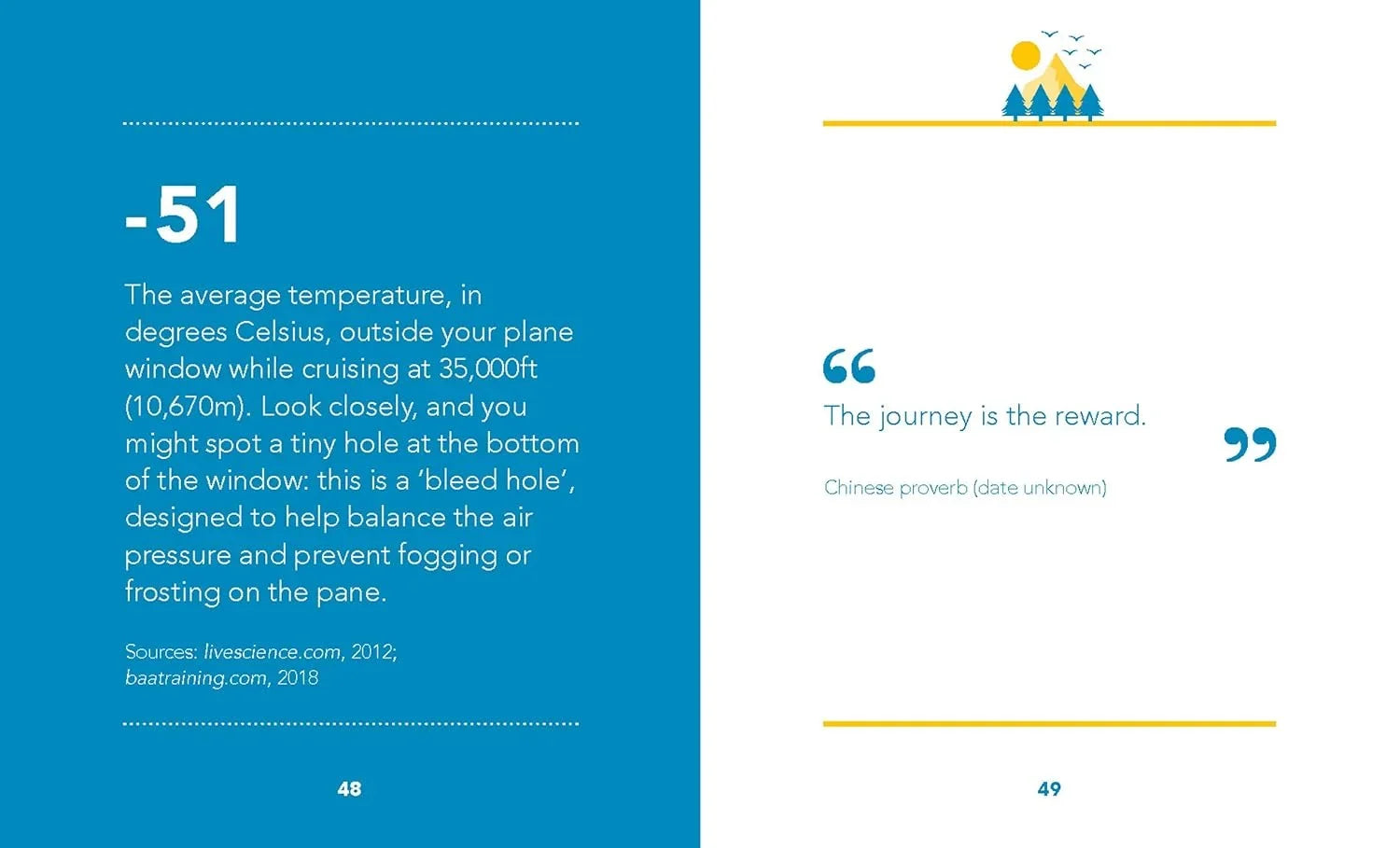 Page from a book or report with text and a quote on a blue and white background
