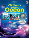 Book cover of '24 Hours under the Ocean' with underwater scene and characters.