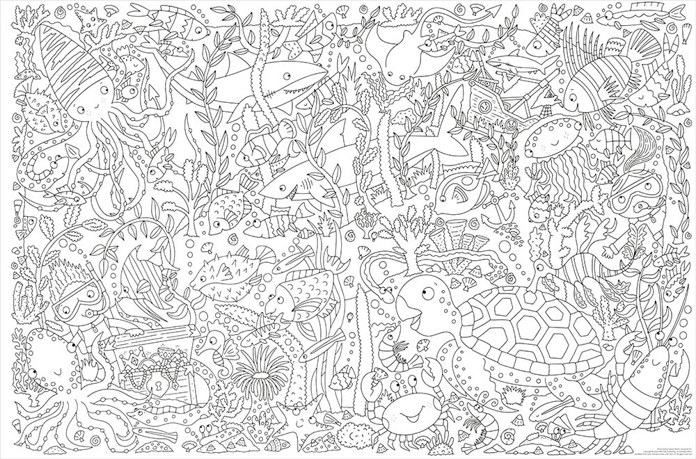 World’s Biggest Colour-in Ocean