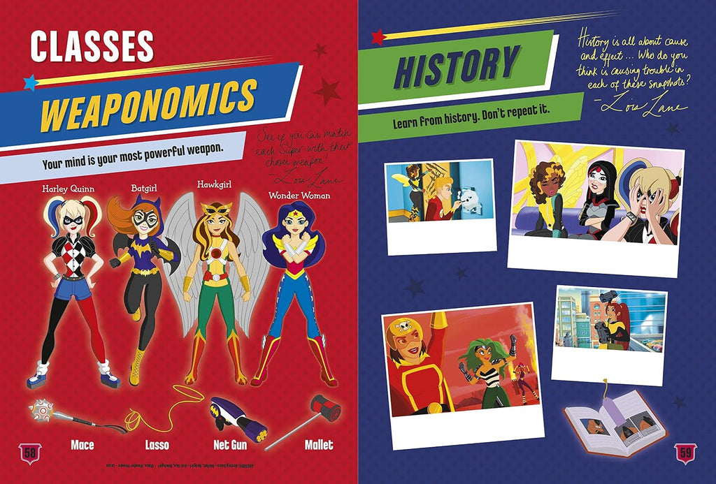 DC SuperHero Girls YEARBOOK With Characters