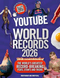 Promotional poster for YouTube World Records 2026 with various activities and a Red Bull logo.